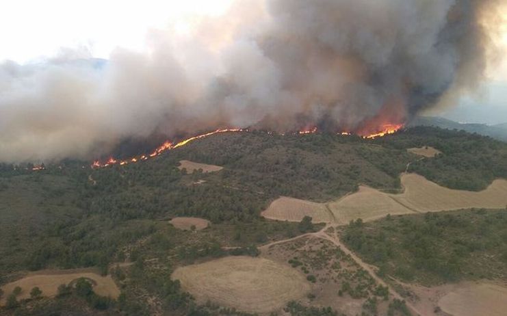CCOO expresa su solidaridad y agradecimiento a los bomberos forestales, agentes medioambientales en la lucha contra el incendio de Liétor