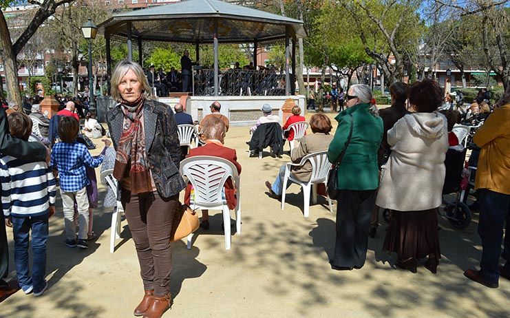 María Ángeles Núñez asiste a la inauguración de la temporada de conciertos al aire libre de la Banda Municipal de Música de Talavera