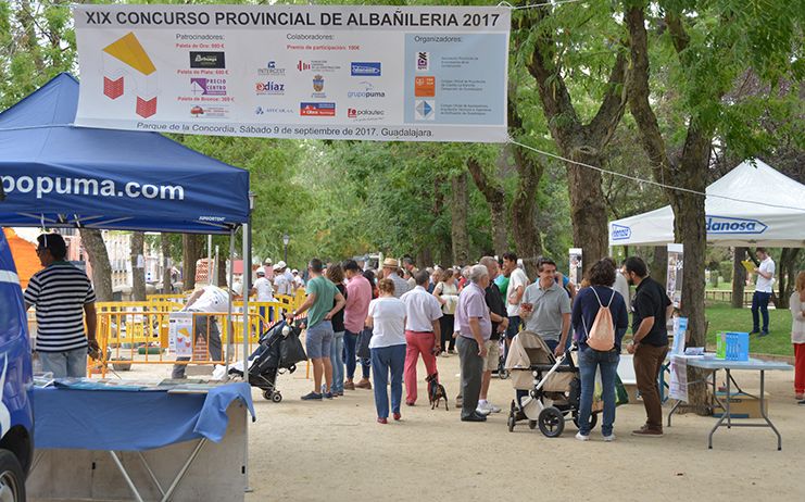 Pablo Conchuela y Alfonso de las Heras, ganadores de la Paleta de Oro del XIX Concurso de Albañilería