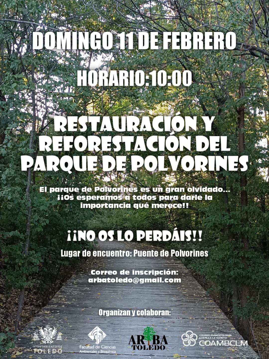 El Ayuntamiento de Toledo y ARBA impulsan la plantación de 150 ejemplares en Polvorines