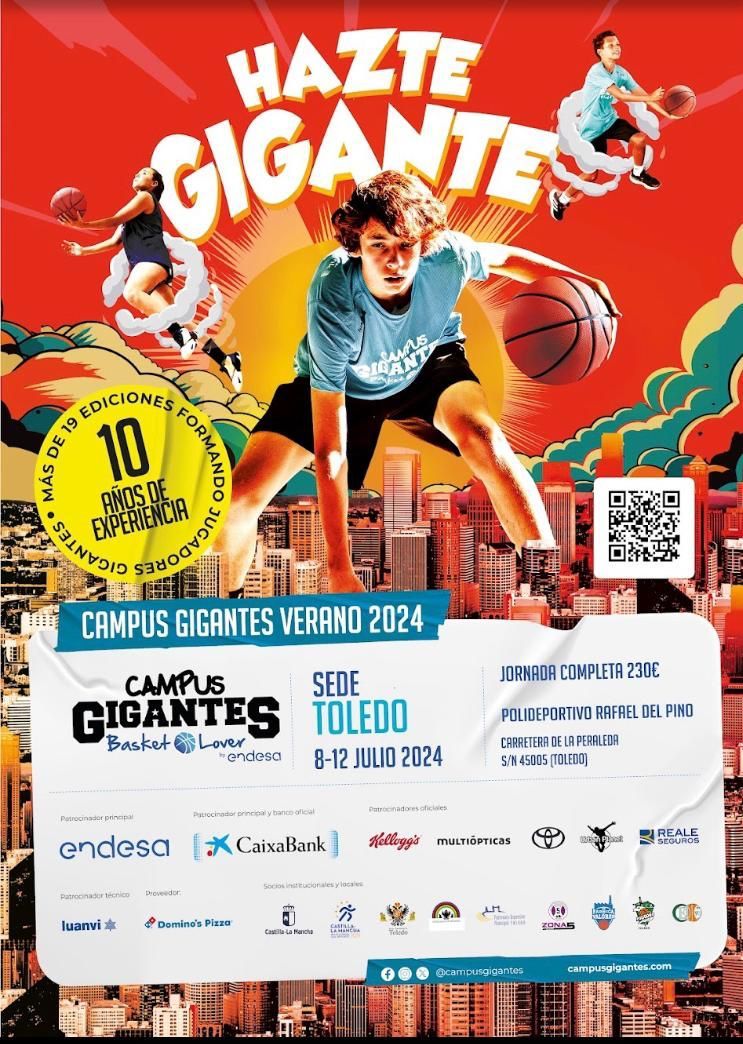 Toledo vuelve a ser sede del Campus Gigantes de Baloncesto que se amplía a jornada completa