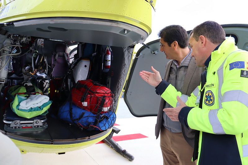 Castilla-La Mancha refuerza el servicio sanitario aéreo del SESCAM para reducir el tiempo de atención ante emergencias en entornos rurales