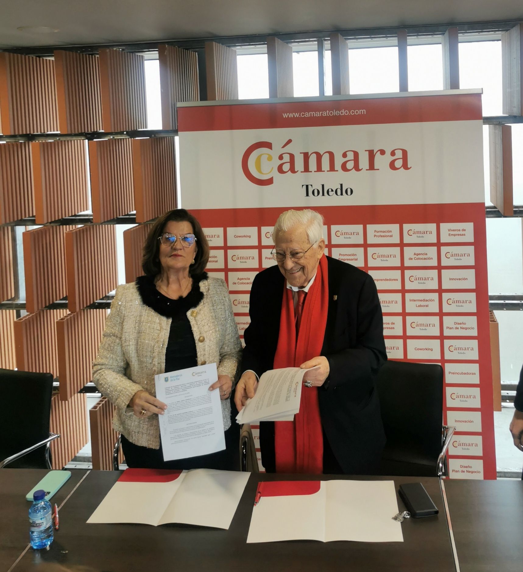 La Asociación Mensajeros de la Paz y Cámara Toledo se unen para impulsar la inclusión sociolaboral de la provincia