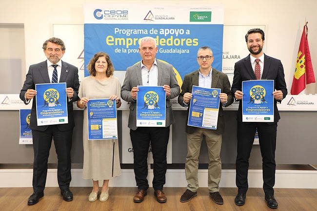 Eurocaja Rural respalda a los emprendedores alcarreños junto a CEOE-CEPYME Guadalajara y Diputación
