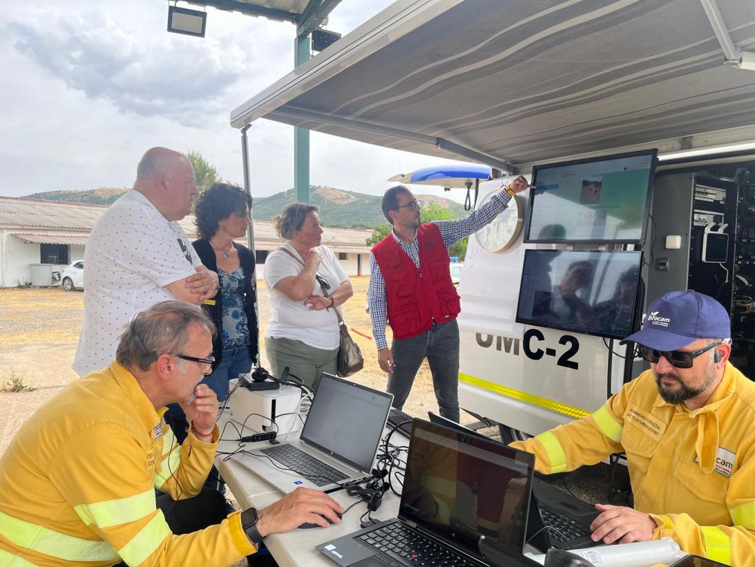 El Gobierno de Castilla-La Mancha realiza el primer ejercicio a gran escala para fortalecer la coordinación regional en las emergencias por incendios forestales
