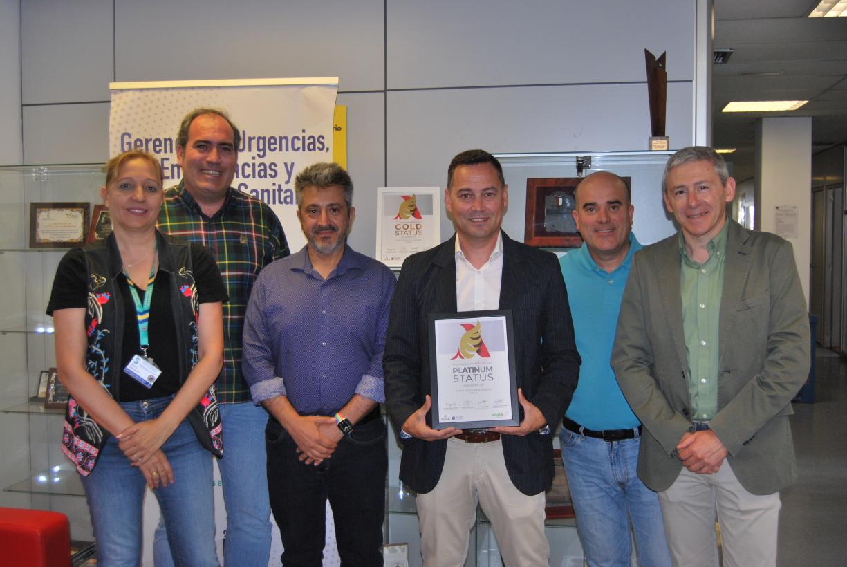La Gerencia de Urgencias y Emergencias del SESCAM, galardonada con el premio Platino en los EMS ‘Angel Awards’ por sus resultados en la atención prehospitalaria al ictus