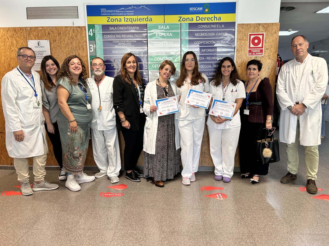Enfermeras del Hospital de Toledo, premiadas por un trabajo sobre la implementación de una nueva herramienta digital para la lectura de las pruebas cutáneas de alergia