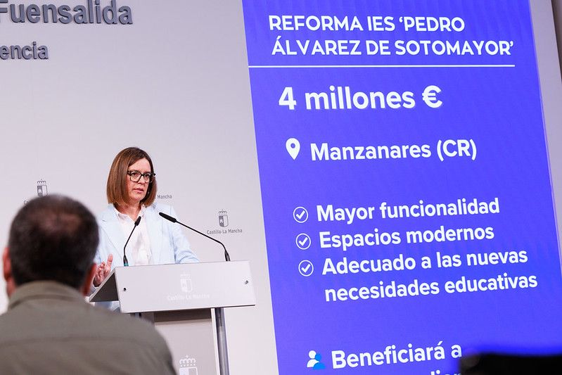 El Gobierno regional aprueba la remodelación integral del IES ‘Pedro Álvarez de Sotomayor’ de Manzanares con un presupuesto de cuatro millones de euros