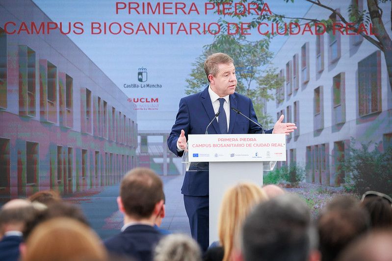 García-Page anuncia la fase final del edificio conocido como ‘la Ciudad Administrativa’ y la licitación del Centro de Salud número 4 en Ciudad Real