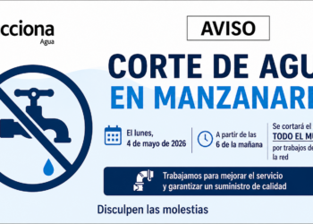 Acciona programa un corte general de agua el lunes 4 para labores de mantenimiento