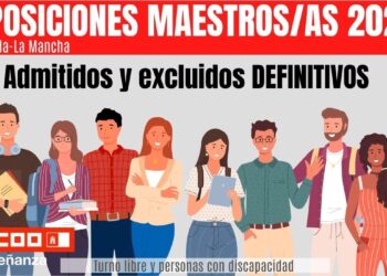 Concurso – OposiciÃ³n Maestros 2026: Publicados los listados definitivos de personas admitidas y excluidas