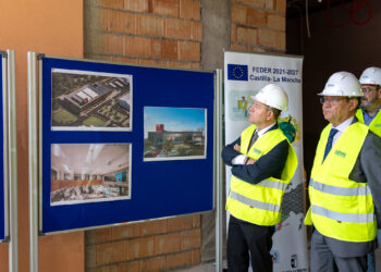 El Gobierno de Castilla-La Mancha visita las obras de construcción del nuevo edificio del 1-1-2, que multiplicará por cuatro su capacidad actual