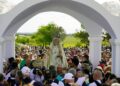 Multitudinaria romería de traída para recibir a la Virgen de los Remedios en La Roda