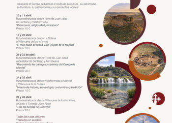 Abierto el plazo de inscripción para las rutas gastroturístico-literarias por el Campo de Montiel impulsadas por la Diputación de Ciudad Real para poner en valor su patrimonio, cultura y productos locales