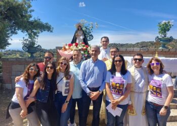 Álvaro Gutiérrez destaca la unión del pueblo de Aldea en Cabo en la Romería de la Virgen de la Soledad, tradición que cumple 100 años