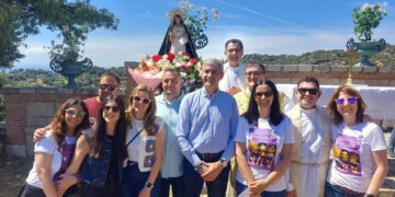 Álvaro Gutiérrez destaca la unión del pueblo de Aldea en Cabo en la Romería de la Virgen de la Soledad, tradición que cumple 100 años