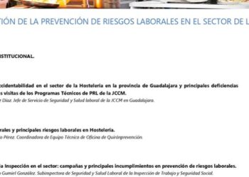 CEOE-CEPYME Guadalajara organiza una jornada basada en la gestión de la PRL en el sector de la hostelería