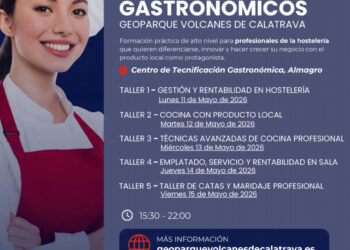 El Geoparque Volcanes de Calatrava ofrece talleres gastronómicos gratuitos para profesionales del sector impulsados por la Diputación de Ciudad Real