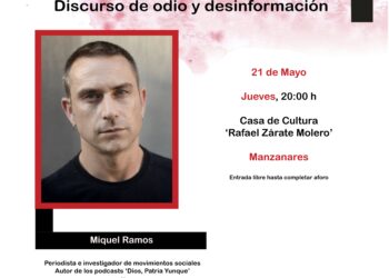 Miquel Ramos hablará en la Escuela de Ciudadanía de discursos de odio y desinformación