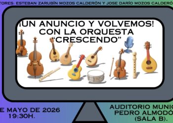 Concierto gratuito «Un anuncio y volvemos» de la orquesta «Crescendo» en el Auditorio Municipal