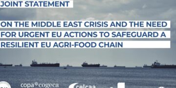 Declaración conjunta sobre la crisis en Oriente Medio y la necesidad de que la UE adopte medidas urgentes para garantizar la resiliencia de la cadena agroalimentaria de la UE
