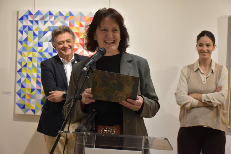 Rosario Ruíz en la inauguración