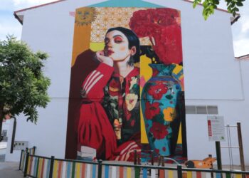 Illescas luce un nuevo mural en el parque Príncipe de Asturias