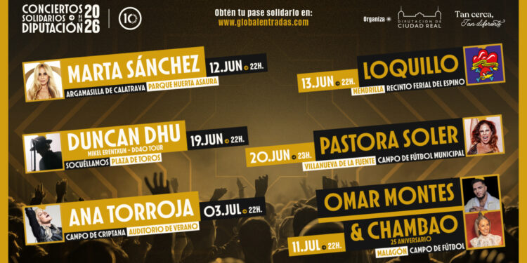 Un recurso especial en materia de contratación obliga a aplazar los Conciertos Solidarios de la Diputación de Ciudad Real
