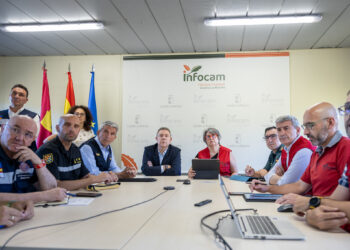 El Gobierno regional desciende a nivel 1 el incendio declarado en los terrenos de la Academia de Infantería de Toledo