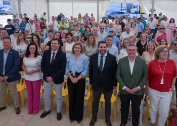 Valverde anuncia en Agudo el inicio inminente de las obras para convertir el camino de Las Saceas en carretera provincial con una inversión de 2’5 millones de euros