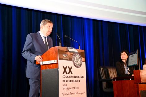 Hoy, en Vigo, en la inauguración del XX Congreso Nacional de Acuicultura Hoy, en Vigo, en la inauguración del XX Congreso Nacional de Acuicultura
