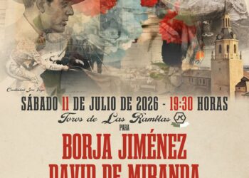 Borja Jiménez, David de Miranda y Samuel Navalón, cartel para la feria de Manzanares