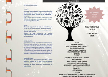 Abierto el plazo para solicitar los talleres municipales de Cultura