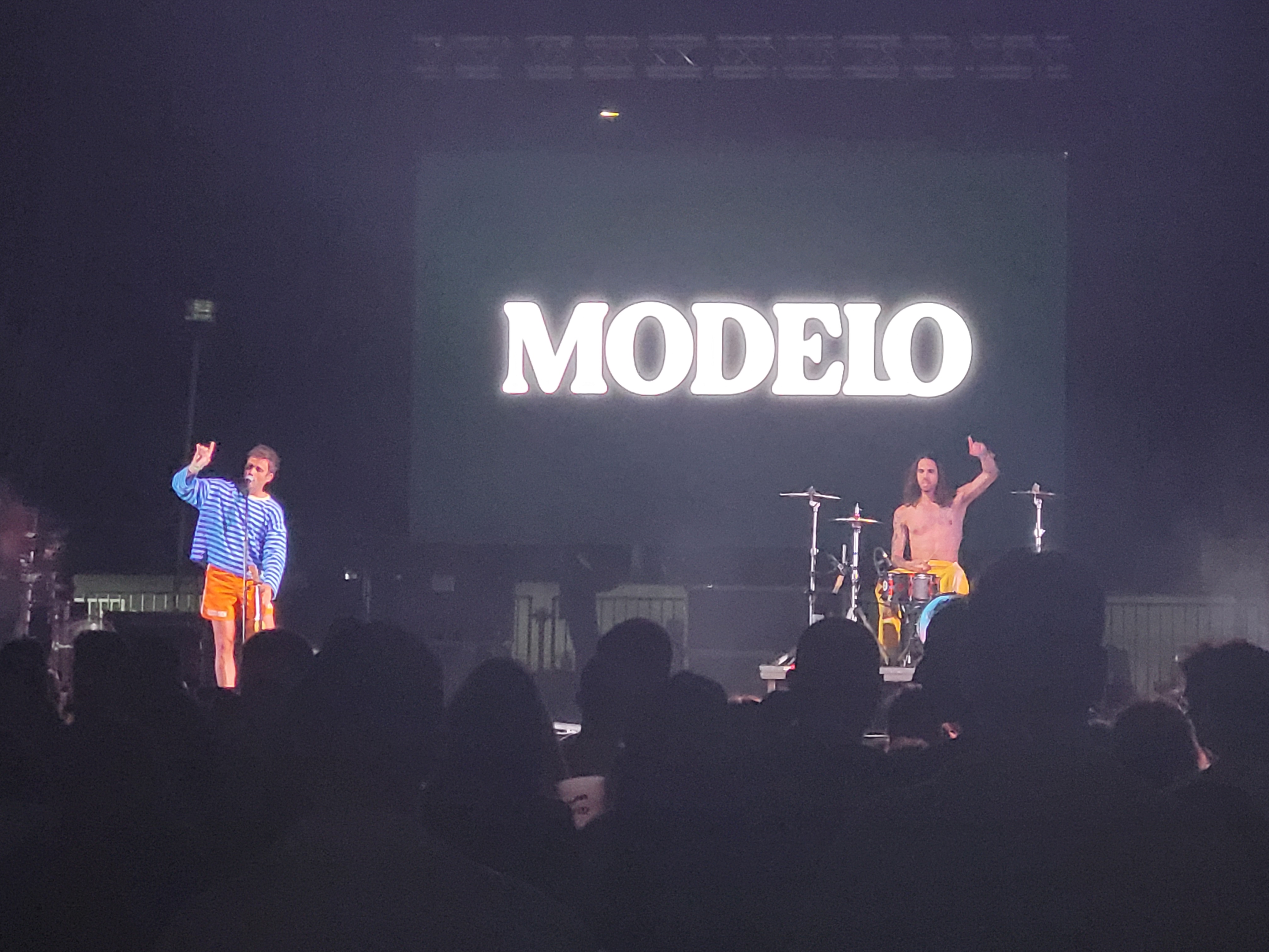 Actuación de la banda Modelo este viernes.