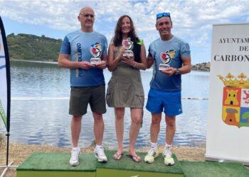 Histórico triplete del club natación Puertollano en Jaén: Tamaral, Muñoz y Rocío Bautista destacan en la travesía Corazón de Olavidia
